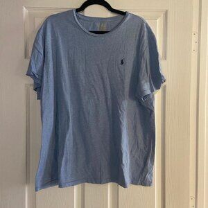 Ralph Lauren Men's Crew Neck Short Sleeve Light Blue Tee Shirt XL